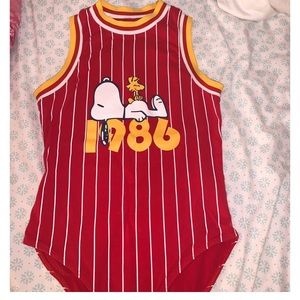 FOREVER 21 Peanuts Bodysuit